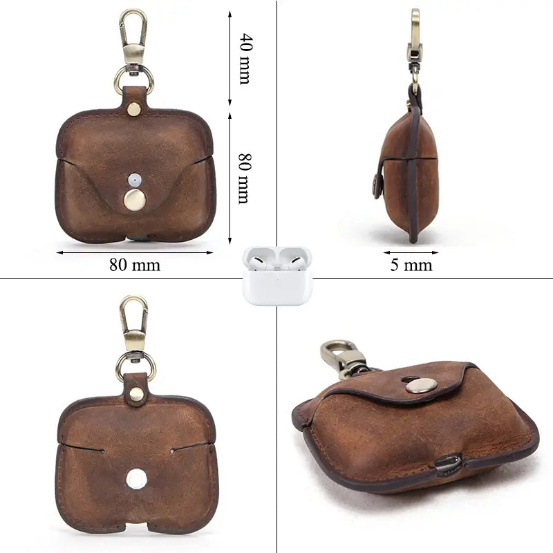 Airpod Leather case with Chain Holder