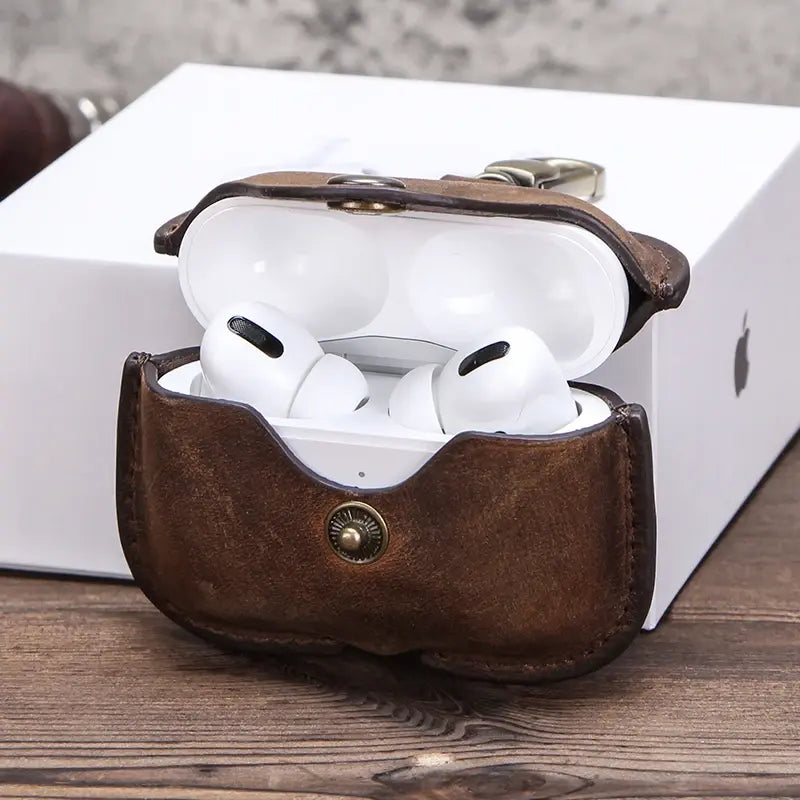 Airpod Leather case with Chain Holder