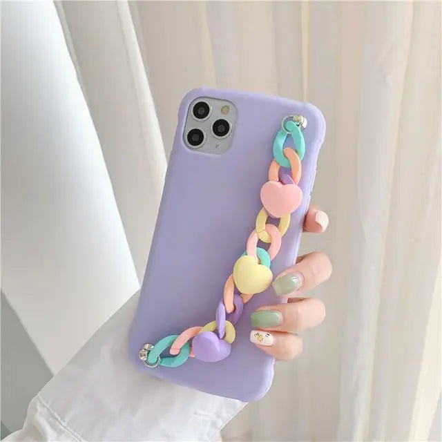 Candy Color Chain Case