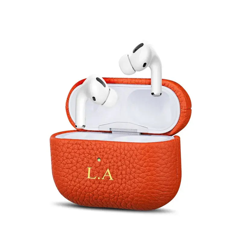 Luxury Lychee Skin Pattern Earphone Case