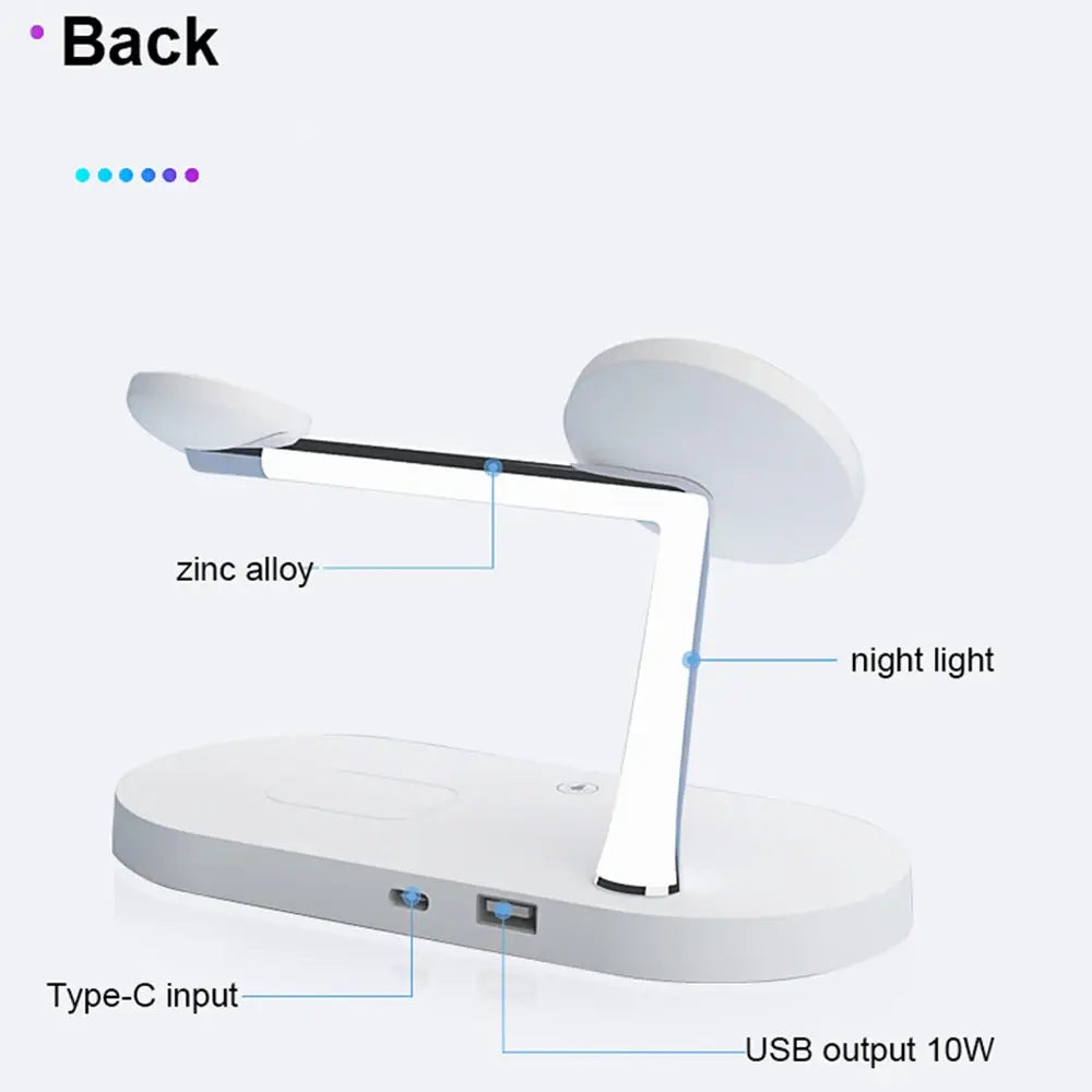 Wide Bedside 3 in 1 charger