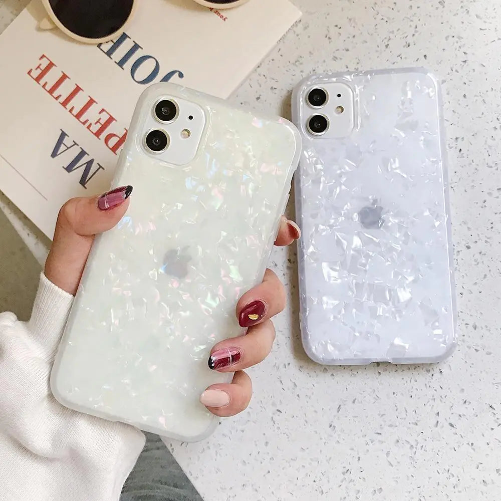 Glitter Shell Pattern Phone Case