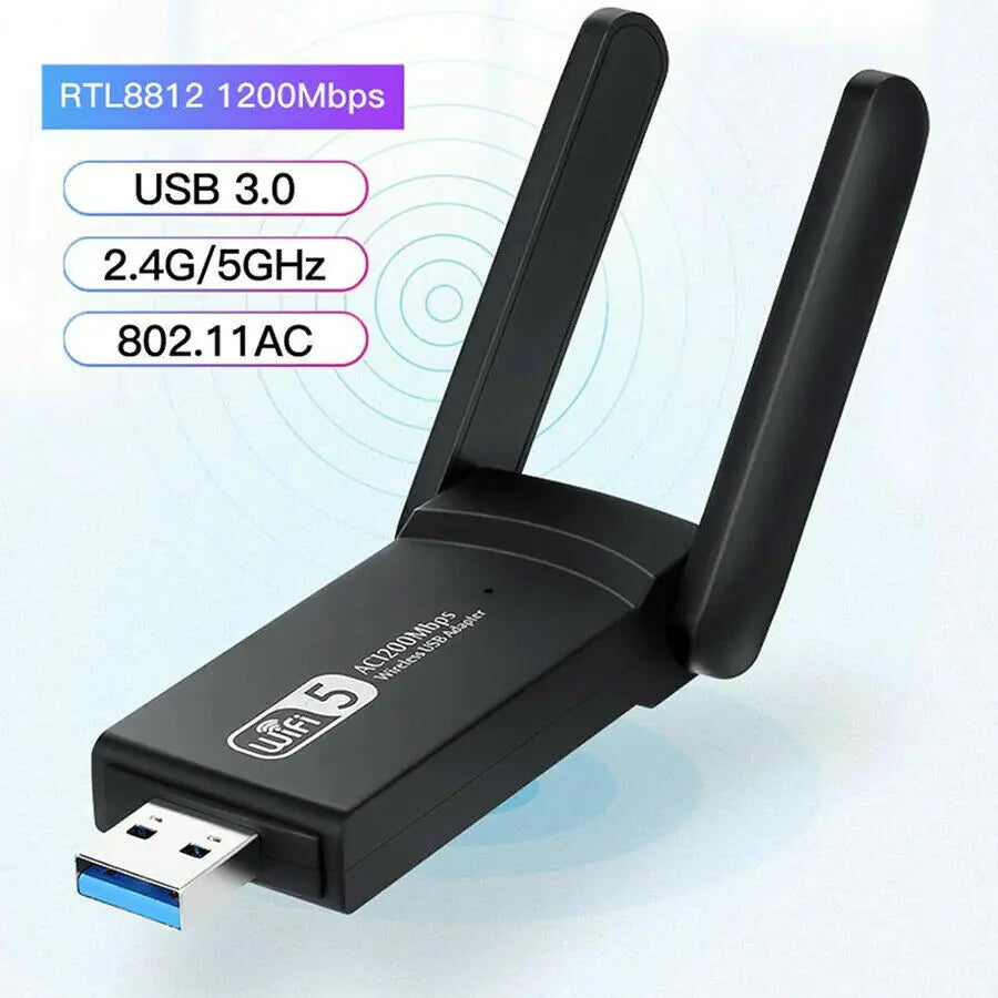 Long Range Dual Band 5GHz Wireless USB Adapter Antennas