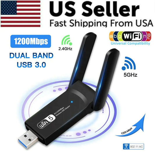 Long Range Dual Band 5GHz Wireless USB Adapter Antennas