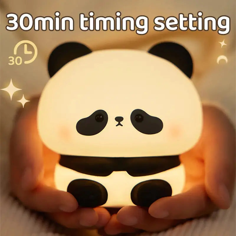 Panda LED Night Light Cute Silicone