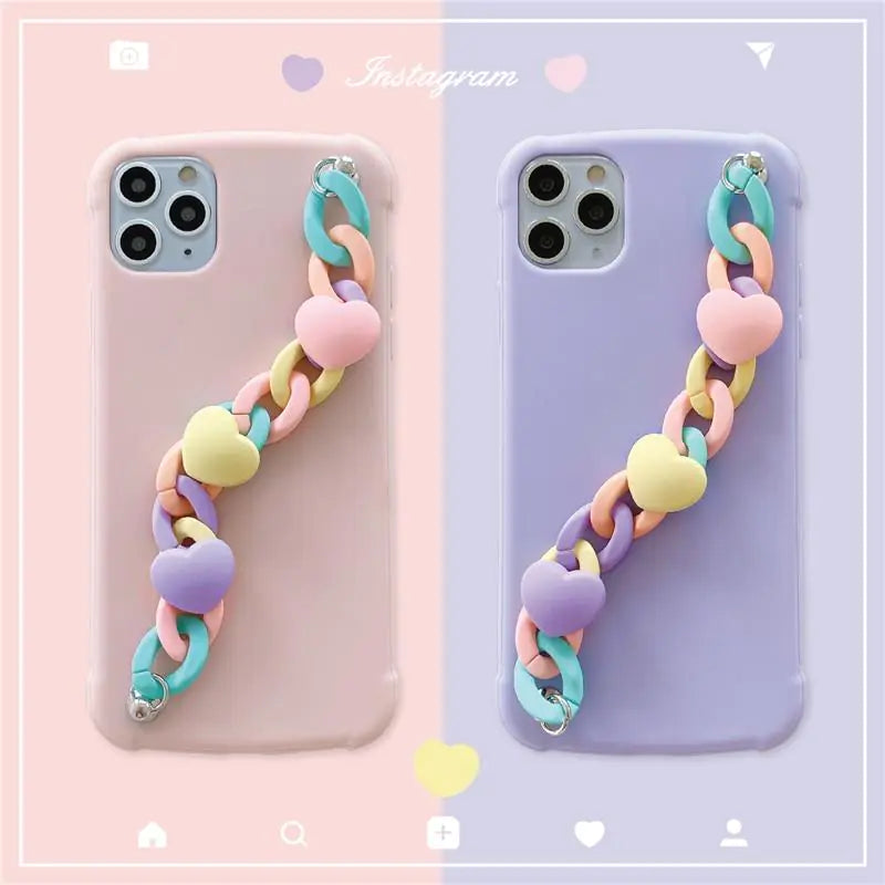 Candy Color Chain Case