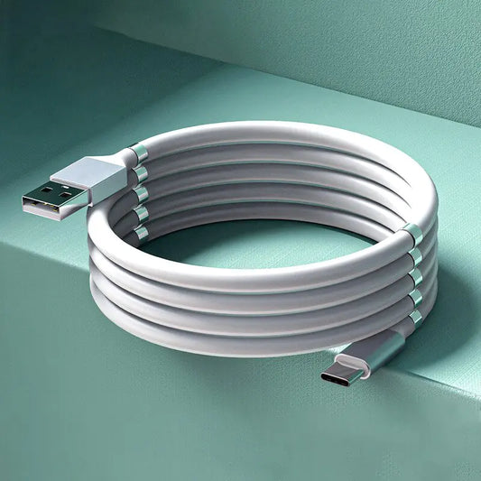 Magic Rope Magnetic Self-Winding Charging Cable