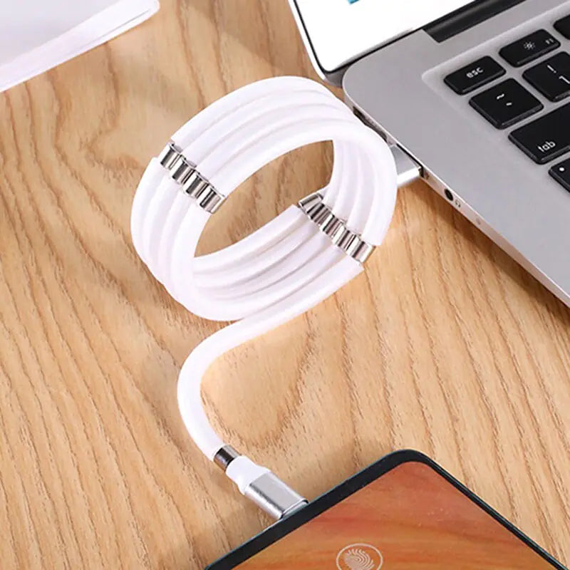 Magic Rope Magnetic Self-Winding Charging Cable