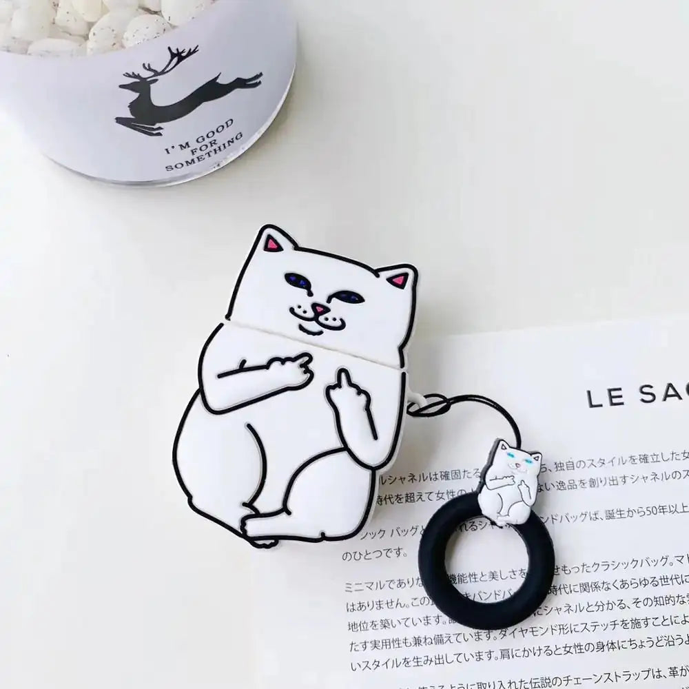 卡通猫咪 AirPods 保护套