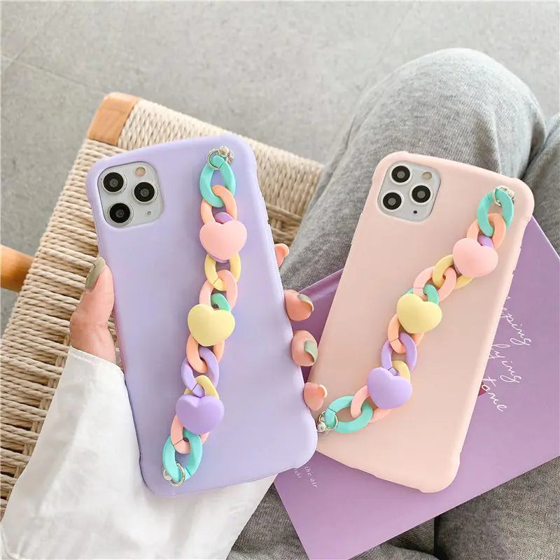 Candy Color Chain Case