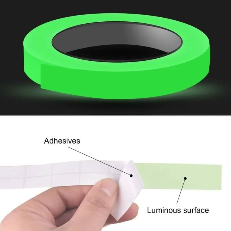 Luminous Tape Self Adhesive Glow In The Dark Wall Sticker Fluorescent Light