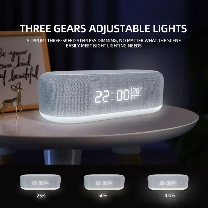 Illuminated Alarm clock with Charging Dock