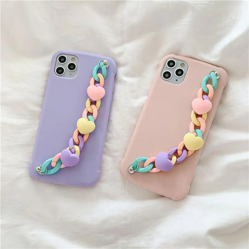 Candy Color Chain Case