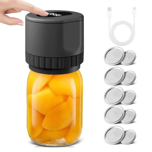 Cordless Electric Mason Jar Vacuum Sealer Kit