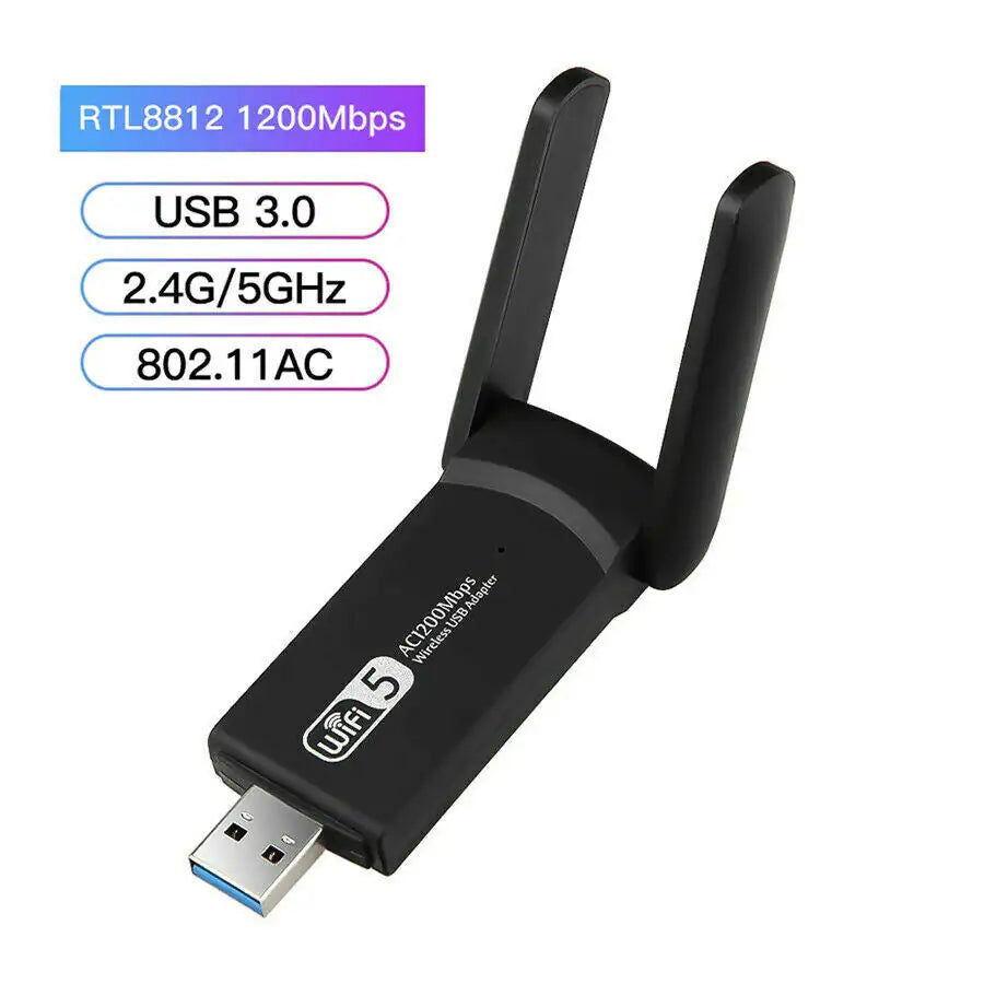 Long Range Dual Band 5GHz Wireless USB Adapter Antennas