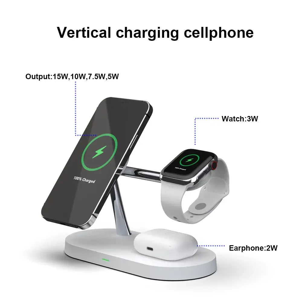 Wide Bedside 3 in 1 charger