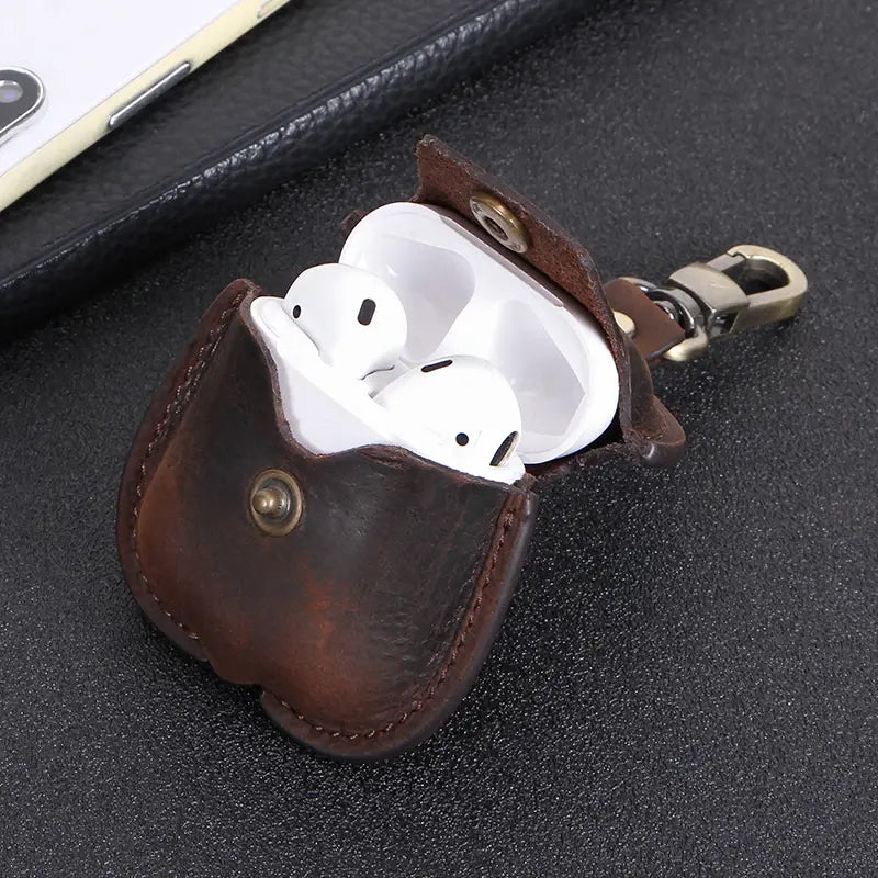 Airpod Leather case with Chain Holder