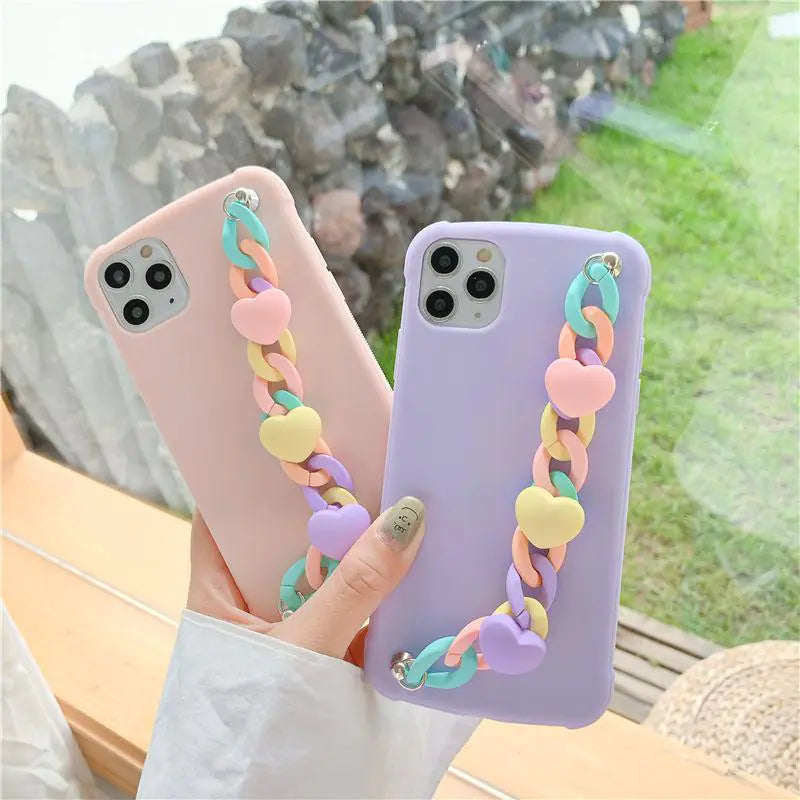 Candy Color Chain Case